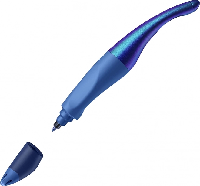 Ergonomic Left-Handed Roller Pen - Blue Holograph by STABILO