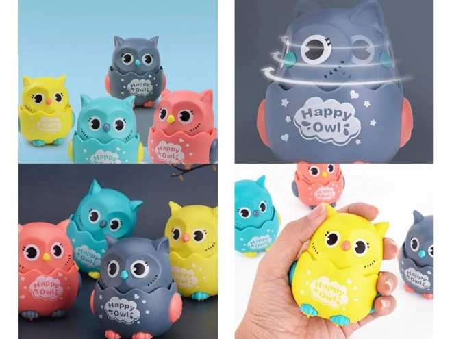 Charming Rolling Owl Toy