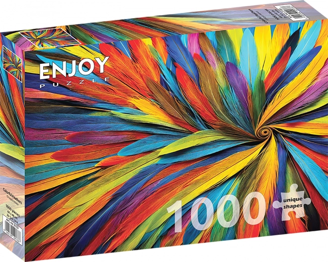 Colorful Feather Puzzle 1000 Pieces