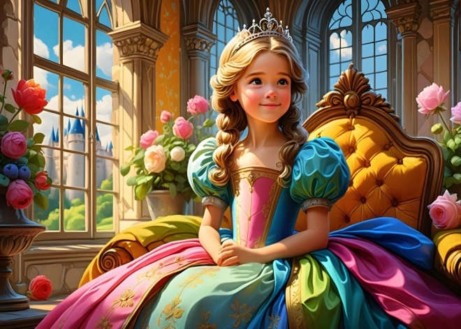 Princess on the Throne Puzzle 500 Pieces