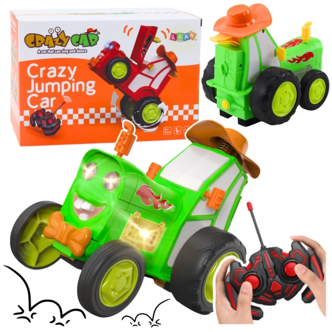 Remote Control Jumping Tractor - Green