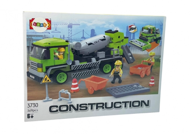 Large Construction Block Set Cement Mixer and Roller