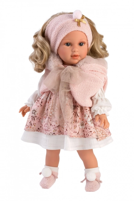 Realistic Doll with Soft Fabric Body - 40 cm