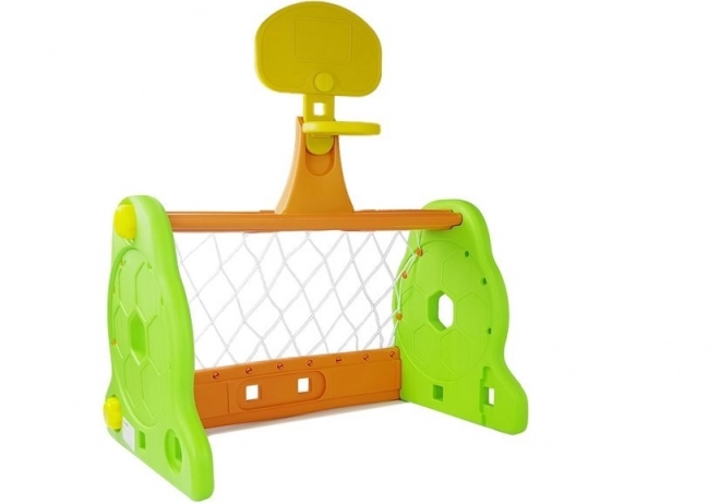 2-in-1 Soccer and Basketball Goal for Kids