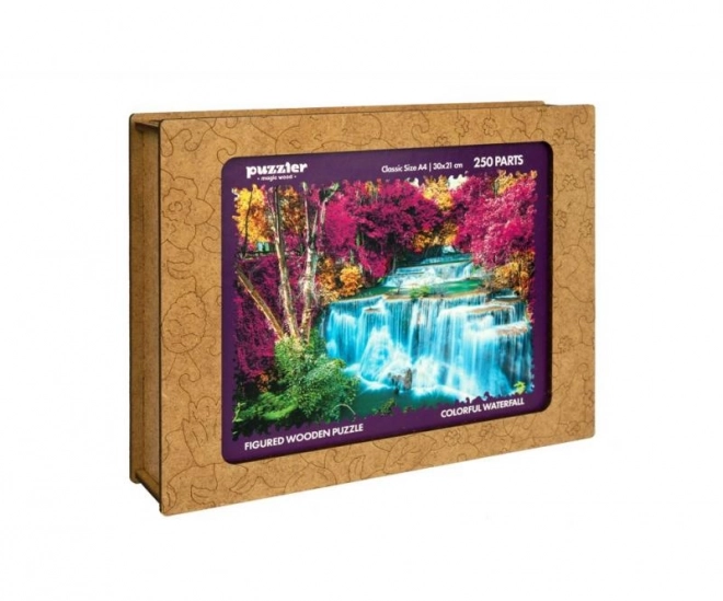 Wooden Colorful Puzzle - Colorful Waterfall