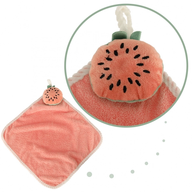 Children's Pink Watermelon Hand Towel