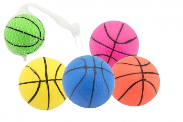 Basketball Rubber Ball 8.5cm Assorted Colors