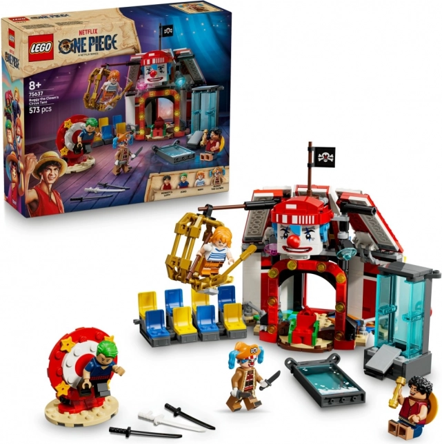 Klocki LEGO ONE PIECE – cyrkowy namiot klauna Buggy’ego