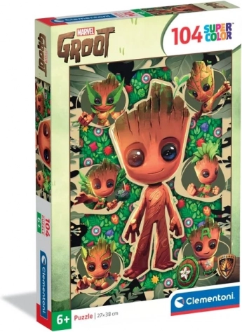 Clementoni Puzzle Super Color 104 pieces – MARVEL Groot