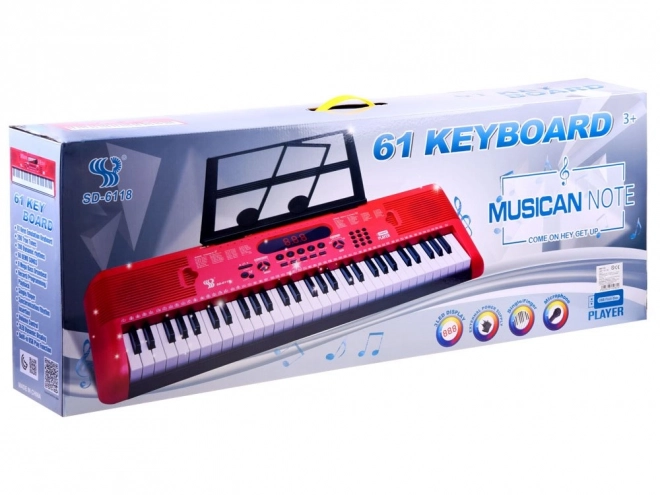 Electronic Keyboard with Microphone