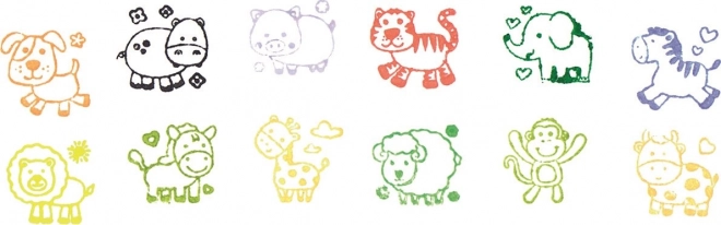 Goki Wooden Animal Stamps