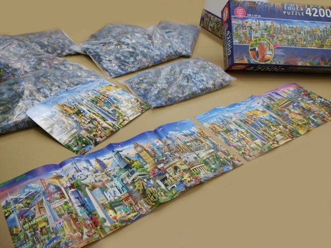 EDUCA Puzzle Around the World 42000 Pieces
