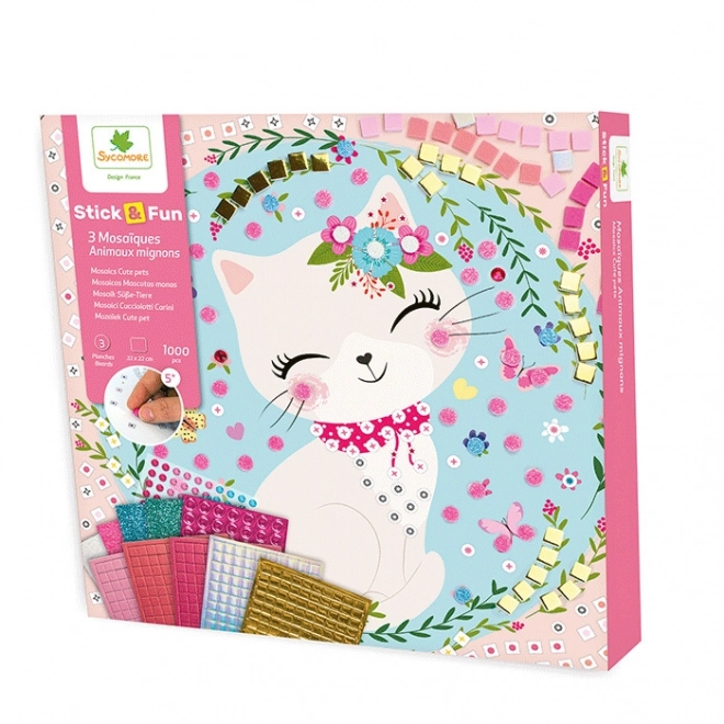 Set creativo mosaico Stick & Fun - Animali domestici
