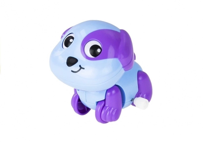 Wind-up Puppy Toy with Wagging Tail