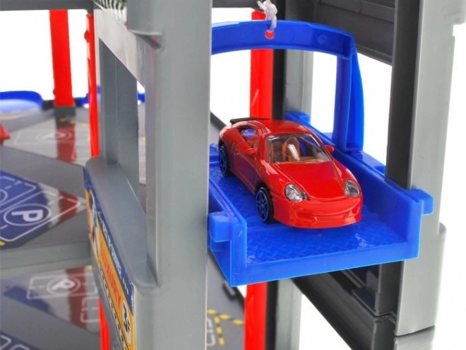 Multi-Level Parking Garage with Elevator and Car Wash