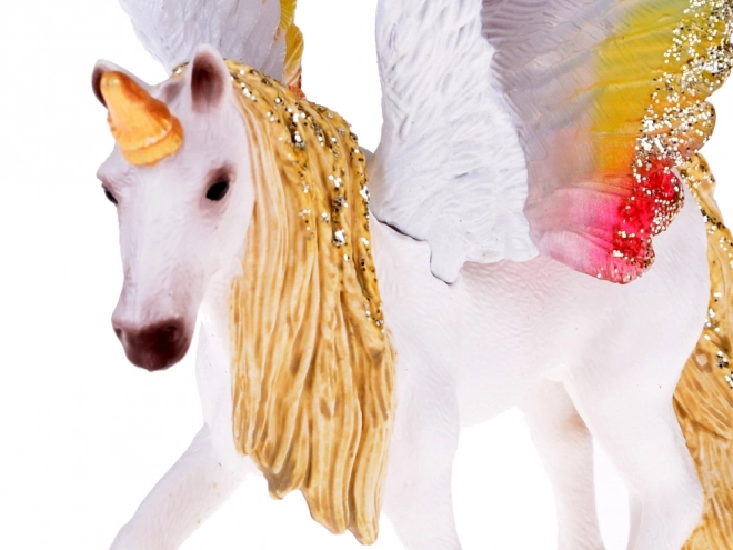 Unicorn Pegasus Figure with Rainbow Wings