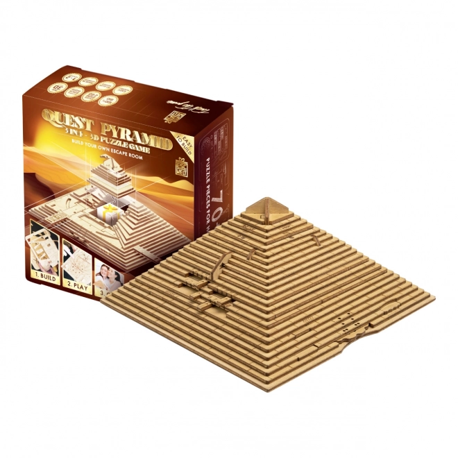 EscapeWelt 3D Wooden Mechanical Puzzle Pyramid