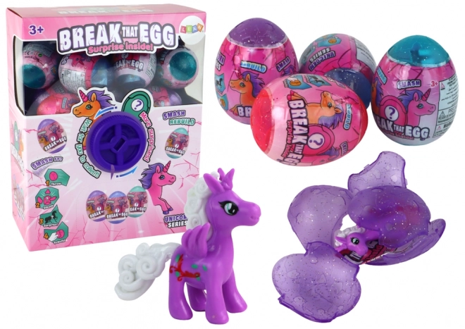 Cracking Glitter Unicorn Egg Set