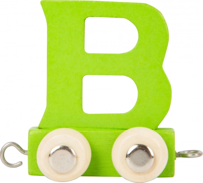 Wooden Train Colorful Alphabet Letter B