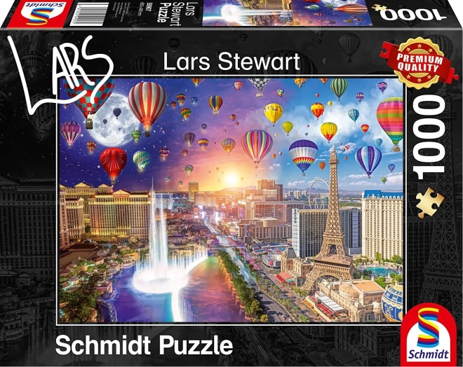 Puzzle Notte E Giorno: Las Vegas 1000 Pezzi
