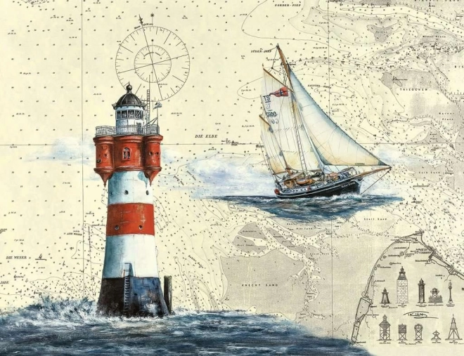 Ravensburger Romantic Lighthouse 2000 Piece Puzzle