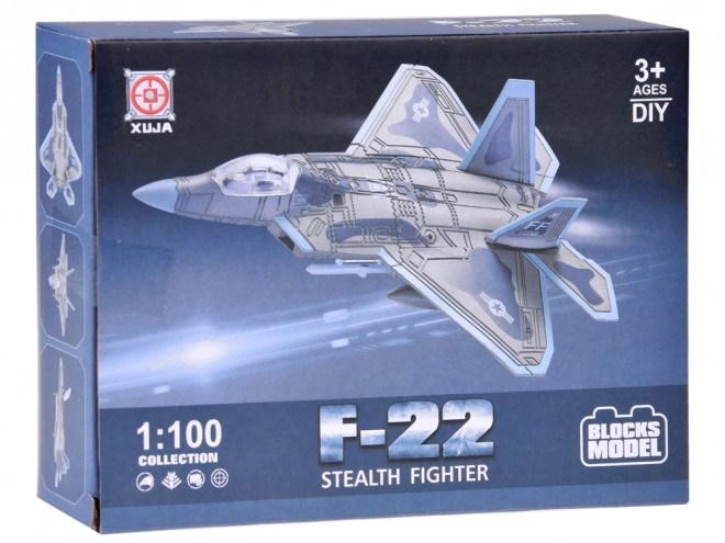 Building Blocks Jet Plane F-22 Model