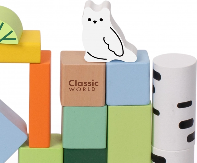 Kreativní Dřevěné Kostky Lesní Svět Classic World 50 ks
