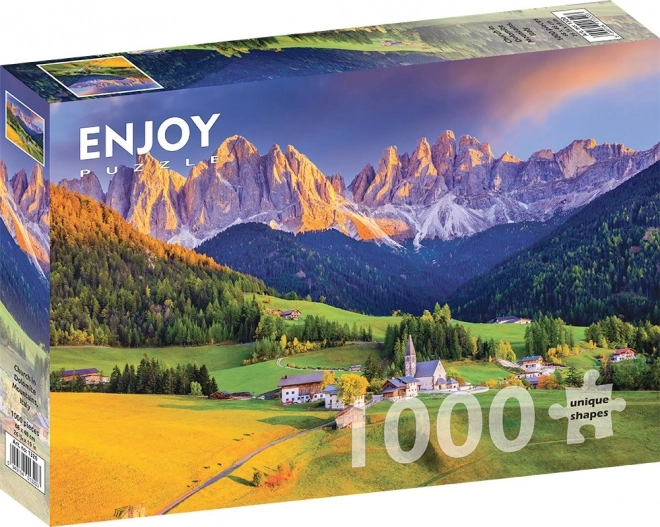 Enjoy Dolomites Church Puzzle 1000 Pieces