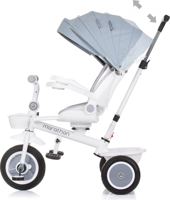 Chipolino Marathon 2-in-1 Tricycle with Canopy Ash Grey