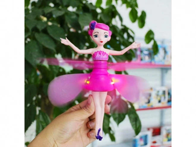 Flying Fairy Doll Controllable by Hand – Pink