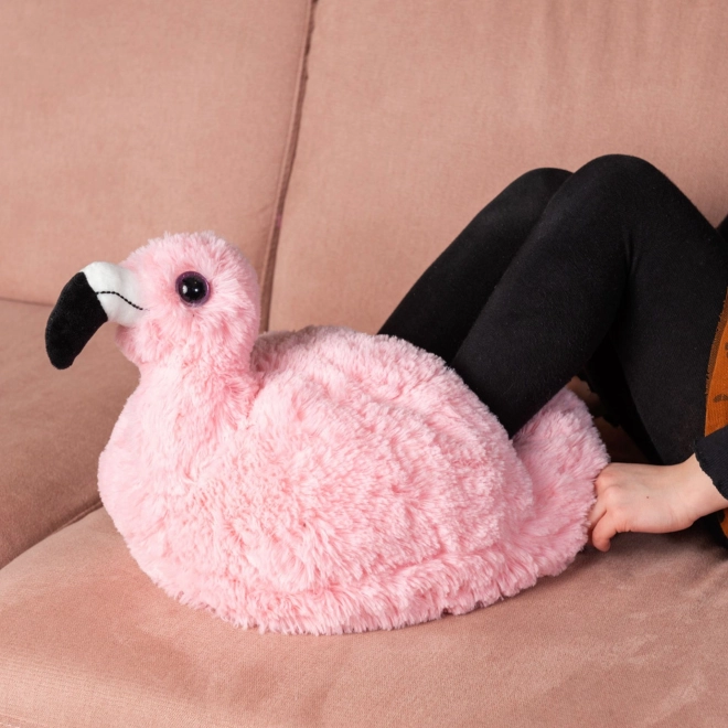 Cozy Noxxiez Warm Plush Flamingo Slippers