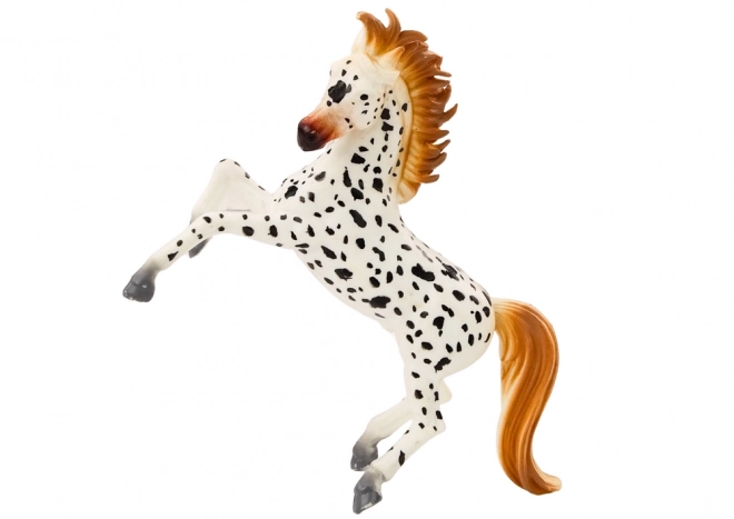 White Spotted Standing Horse Figurine