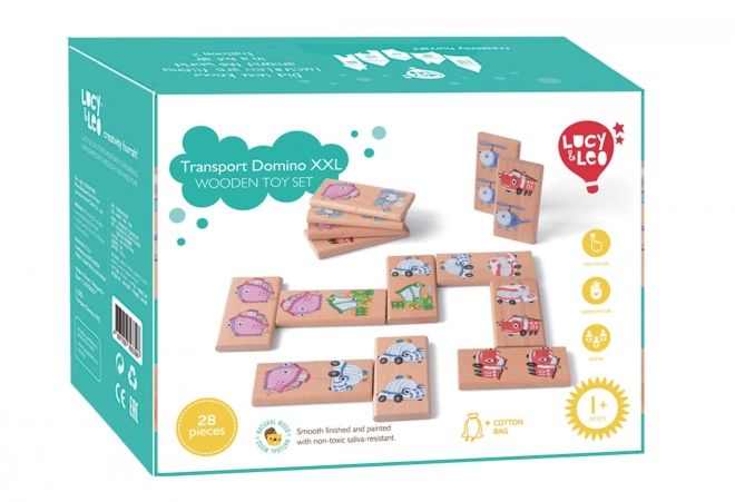 Lucy & Leo XXL Domino Game - Transportation