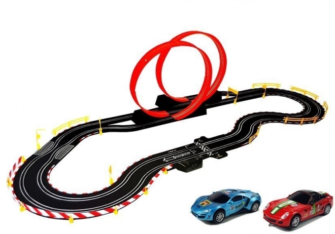 Racing Track with 2 Cars and Controllers