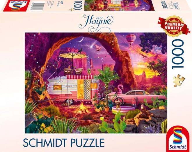 Puzzle Campeggio nel deserto 1000 pezzi