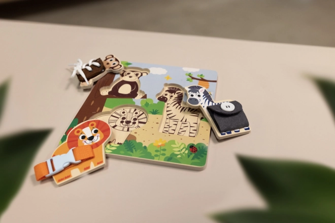 Wooden Montessori Safari Adventure Puzzle