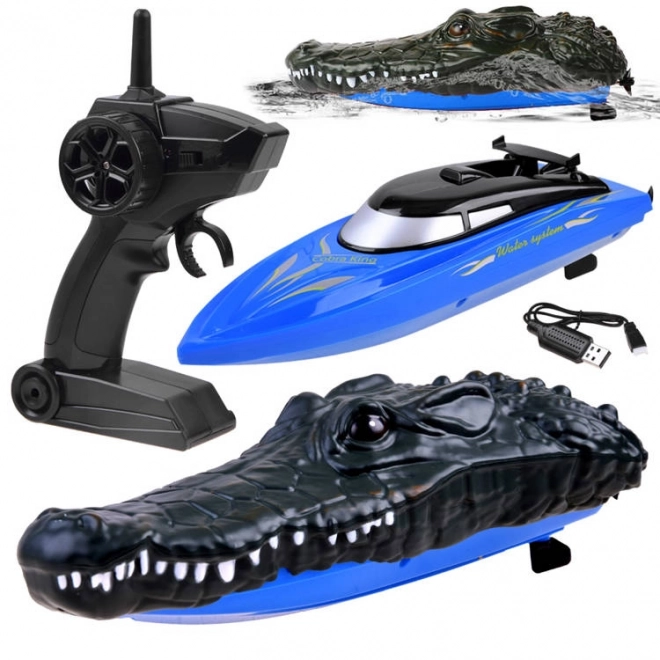 Remote Controlled Crocodile Boat – Red