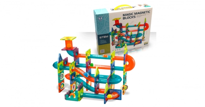 Magnetic Marble Run Set