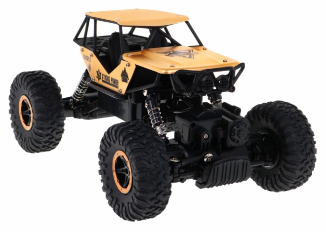 Remote Controlled Off-Road Crawler Monster for Kids 6+ Gold 1:18