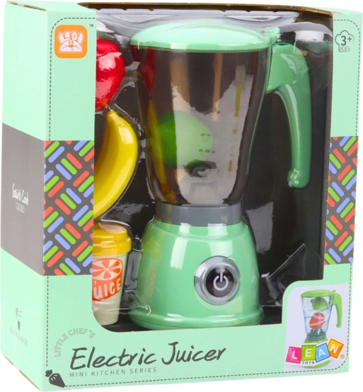 Children's Electric Blender with Fruits and Cup - Green
