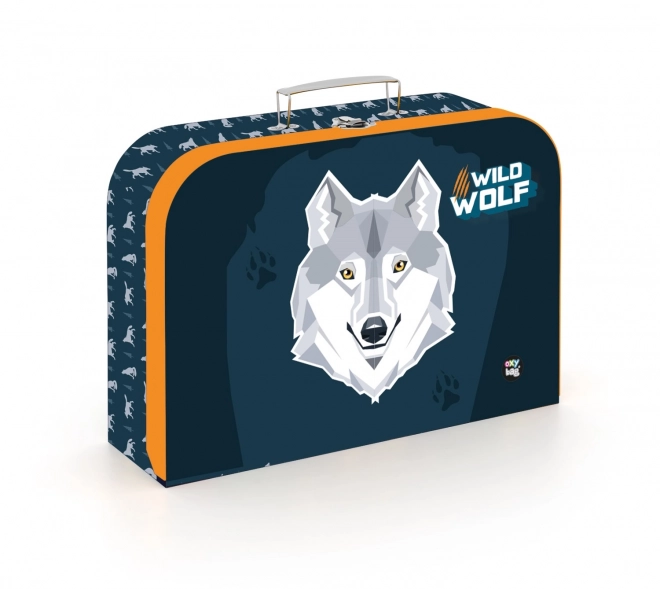 Art Supply Case with Wolf Design