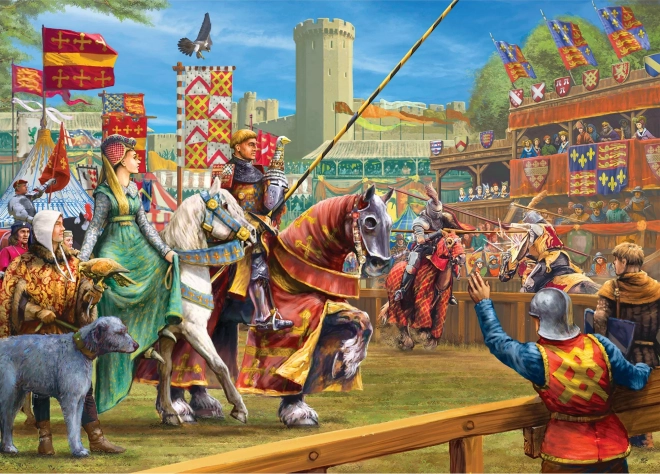 Gibsons Knight Tournament at Warwick 1000 Piece Puzzle