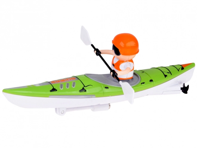 Remote Controlled LED Kayak with Oarsman Toy