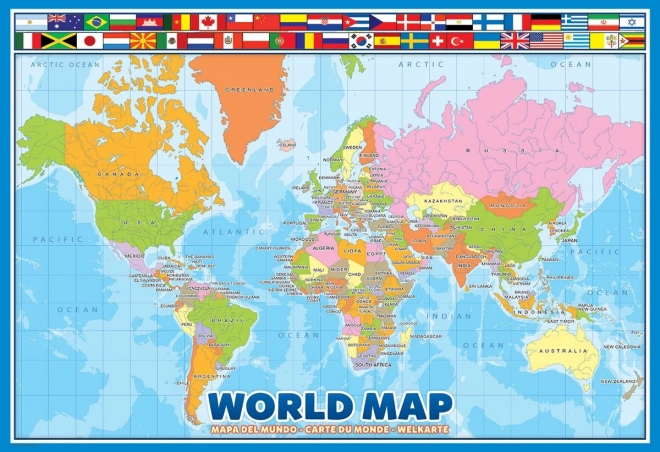 World Map Puzzle 100 Pieces