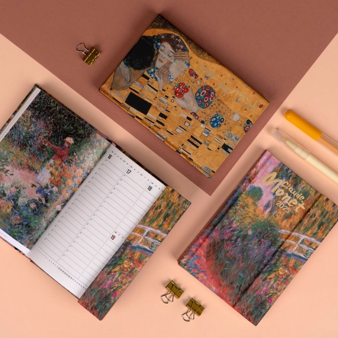 Weekly Magnetic Diary with Claude Monet Design 2025