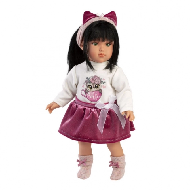 Realistic Doll Greta with Soft Cloth Body