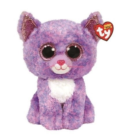 Lavender Cat Plush Toy Cassidy 24 cm