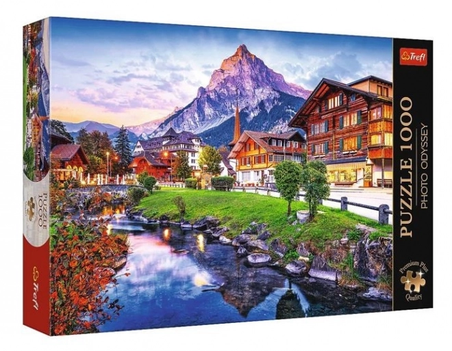 Puzzle 1000 Pieces Premium Alpejskie Miasteczko Switzerland