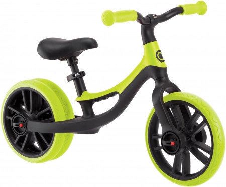 Otroško poganjalno kolo GLOBBER Go Bike Elite Duo – limetno zeleno