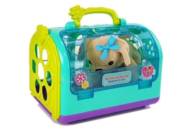 Veterinarian Set with Plush Dog and Carrier